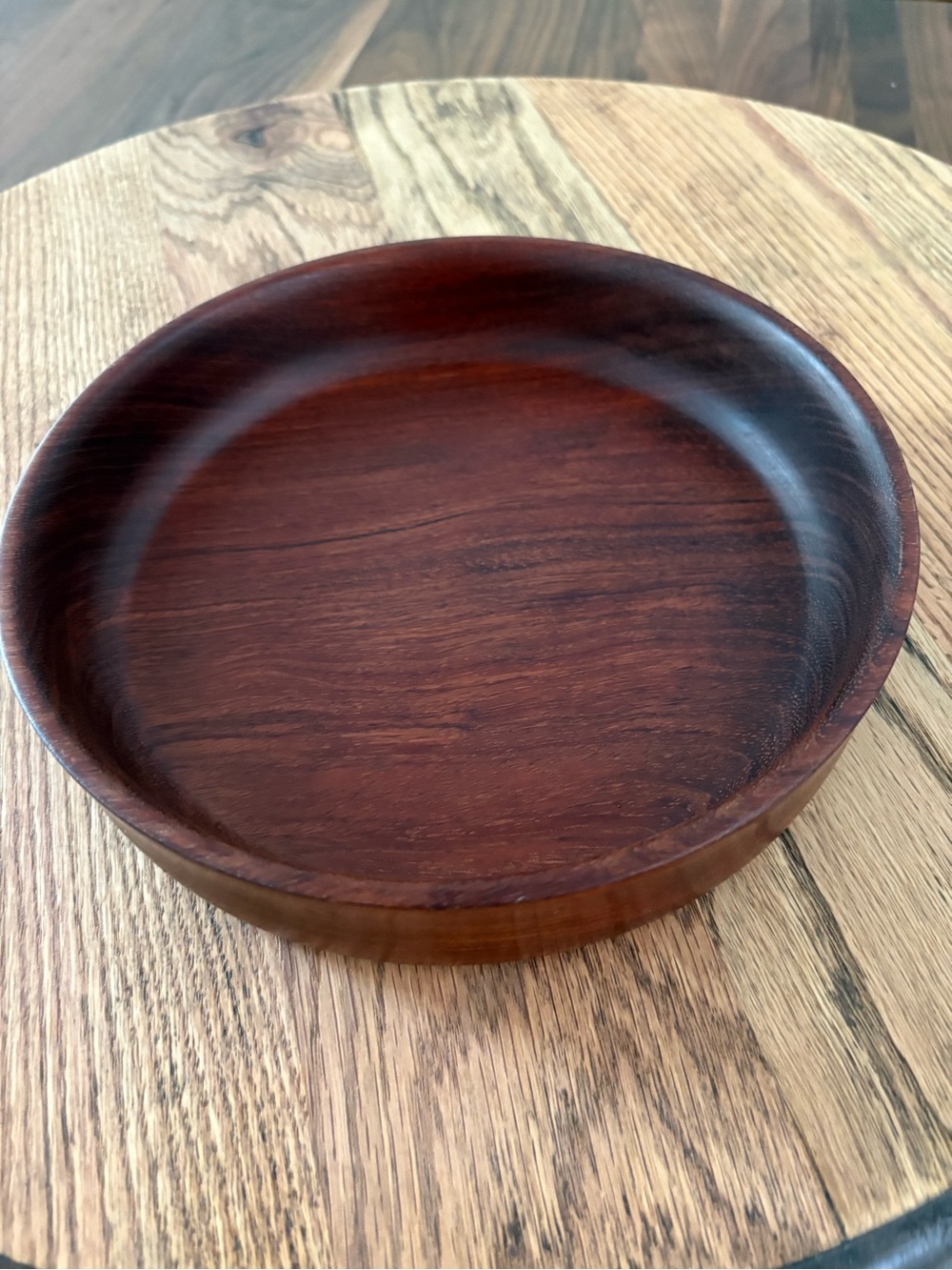 Handcrafted Bubinga Wood Serving Bowl